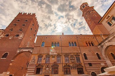 Piazza dei Signori, Signori Meydanı Verona, İtalya