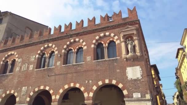Burgturm von Verona — Stockvideo
