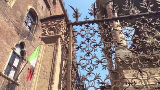 Verona 'da Arche Scaligere, İtalya 4 — Stok video