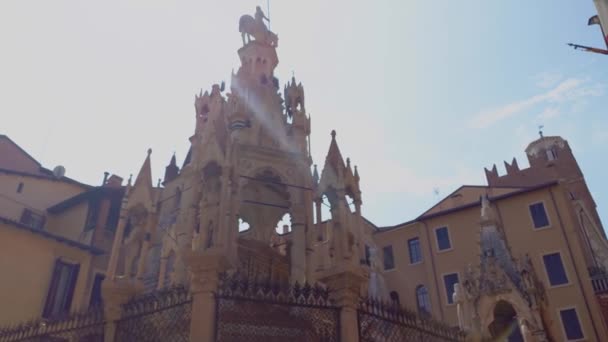 Arche Scaligere in Verona in Italy 7 — Stock Video