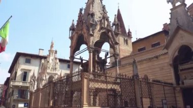 Verona, İtalya 2 'deki Arche Scaligere Manzarası