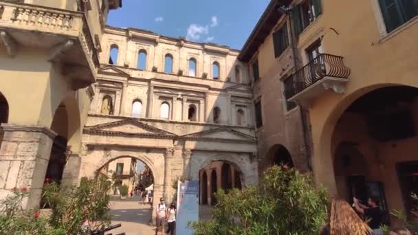 Porta Borsari a Verona 3 — Video Stock