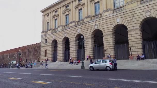 Gran Guardia Palace in Verona in Italien 2 — Stockvideo