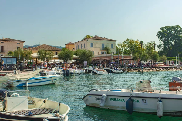 Bardolino Italië September 2020 Haven Aan Het Gardameer Van Bardolino — Stockfoto