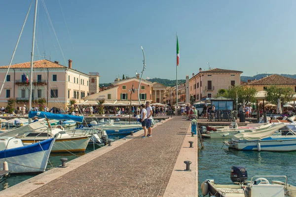 Bardolino Italië September 2020 Haven Aan Het Gardameer Van Bardolino — Stockfoto