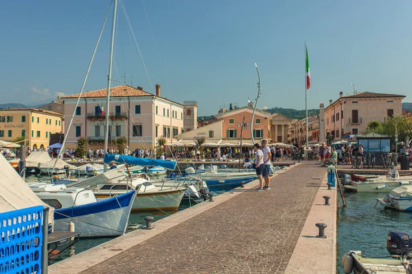 Bardolino Italië September 2020 Haven Aan Het Gardameer Van Bardolino — Stockfoto