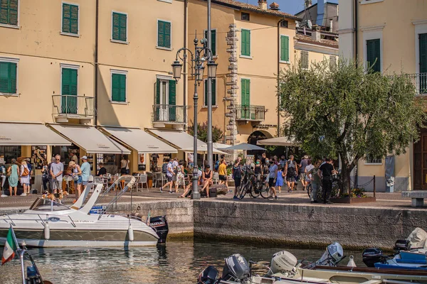 Lazise Italië September 2020 Lazise View Garda Lake Italy — Stockfoto