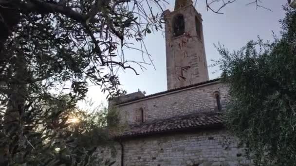 Церква Сан-Северо в Бардоліно, Італія 2 — стокове відео