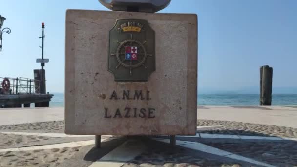 イタリアのLaziseにアンカー付きの石 — ストック動画