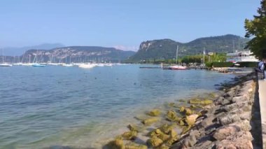 İtalya 'daki Garda Gölü Bardolino Manzarası