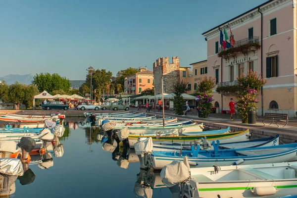 Bardolino Italië September 2020 Haven Aan Het Gardameer Van Bardolino — Stockfoto