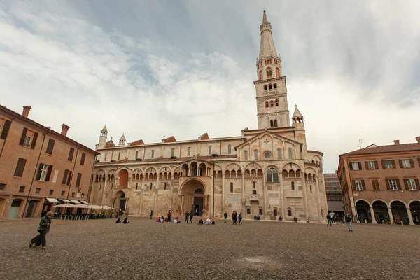 Modena Itália Outubro 2020 Catedral Modena Centro Cidade Historiacl — Fotografia de Stock