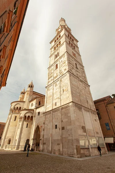 Modena Italia Ottobre 2020 Dettaglio Torre Ghirlandina Modena — Foto Stock