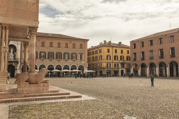 Modena Italy October 2020 Piazza Grande Italian English Grande Square — 스톡 사진