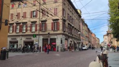 Modena, İtalya 'daki Via Emilia Centro Manzarası
