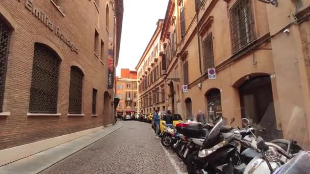 Veduta di Via Emilia Centro a Modena 6 — Video Stock