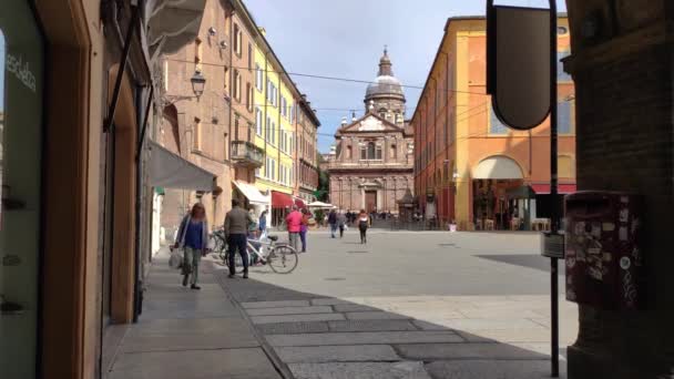 Modena 5 'teki Piazza Duomo — Stok video