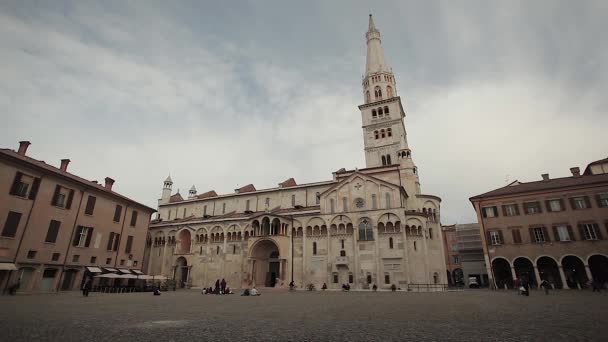 Widok na Via Emilia Centro w Modena, Włochy 21 — Wideo stockowe