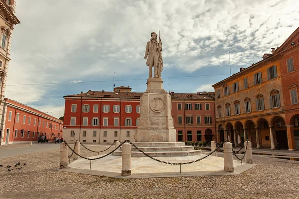 Piazza Roma Modenában Olaszországban Angol Nyelven Roma Tér Modena Történelmi — Stock Fotó