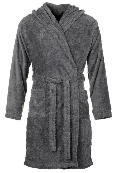 Серый халат на белом фоне
