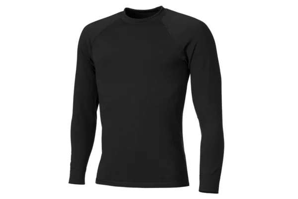 Siyah renkli Termo aktif iç çamaşırı uzun kollu t-shirt