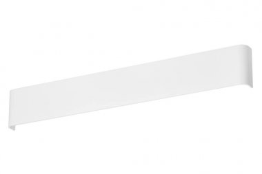 Beyaz arka planda izole edilmiş basit, minimalist Led lamba