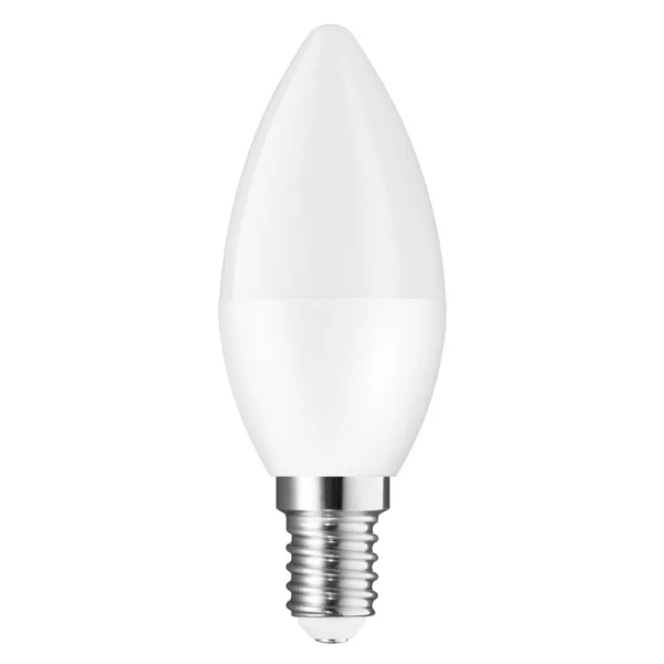 Ampul LED beyaz arkaplanda izole edildi