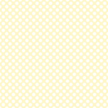 Sarı arkaplanda beyaz benekli döşeme vektör deseni