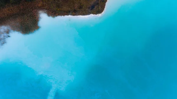 Blauwe Oceaan Kust Bovenaanzicht Drone Fotografie — Stockfoto