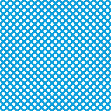 Sevimli beyaz lekeli mavi zemin üzerine döşeme vektör deseni