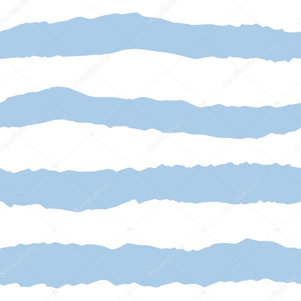 Tile vector pattern with pastel blue and white stripes