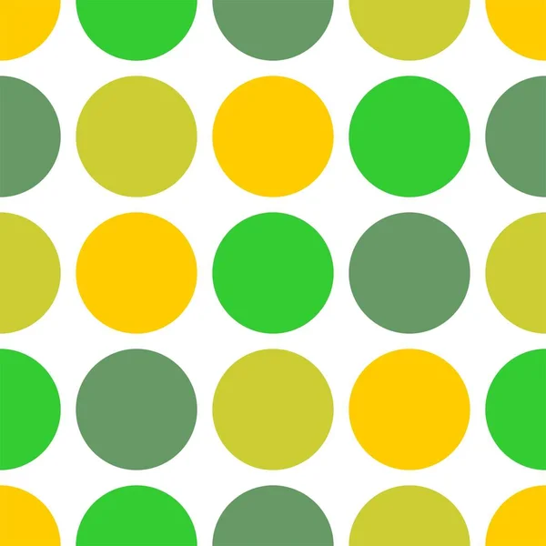 Modèle Vectoriel Tuile Avec Des Points Verts Pastel Colorés Sur — Image vectorielle