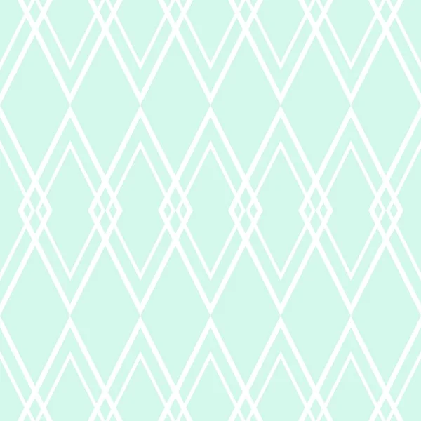 タイルベクトルパターンまたはミントグリーンと白の壁紙の背景 — ストックベクタ