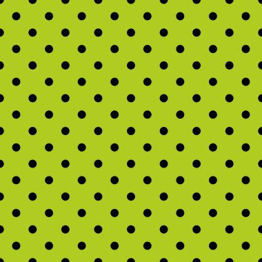 Küçük siyah lekeli sorunsuz dekorasyon duvar kağıdı için yeşil arka plan üzerinde döşeme vektör deseni