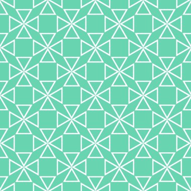 Döşeme vektör deseni veya nane yeşili ve beyaz duvar kağıdı arkaplanı