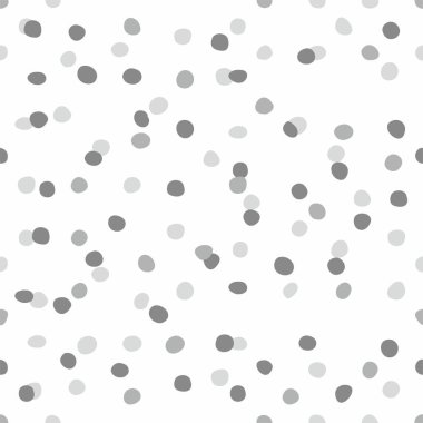 Beyaz arka planda siyah ve gri noktalar döşeme vektör deseni