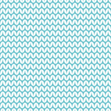 Kiremit mavi zikzak örgü vektör desen veya kış arka plan