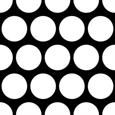 Büyük beyaz lekeli siyah arka plan üzerine döşeme karanlık vektör deseni