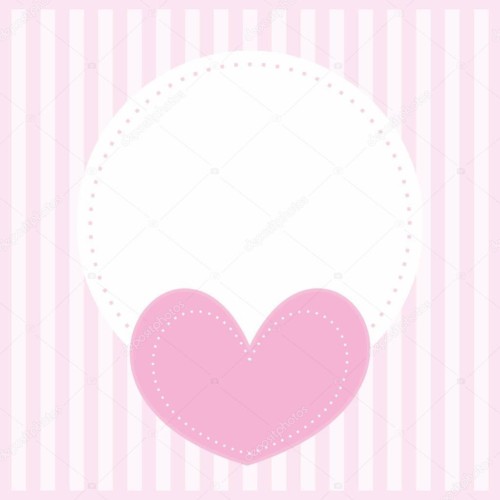 Sweet retro cupcake on pink vintage strips background with white place for your own text. Button, logo or wedding invitation card. Vector illustration