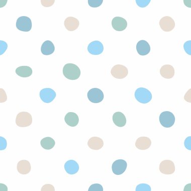 Kiremit vektör desen beyaz zemin üzerine çizilmiş pastel noktalı