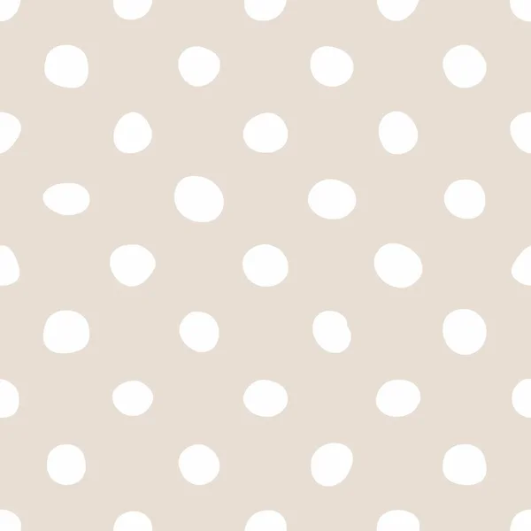 Векторный Рисунок Плитки Белыми Точками Польки Розовом Фоне — стоковый вектор