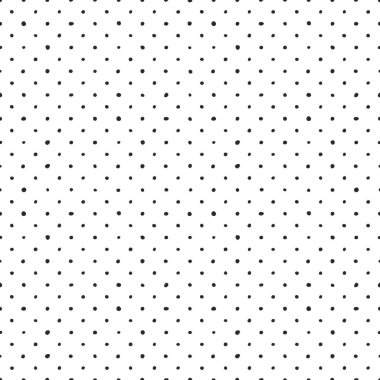 Sorunsuz vektör desen ile döşeme beyaz arka planda siyah lekeli