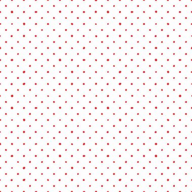 Beyaz arkaplanda kırmızı benekli kusursuz vektör deseni