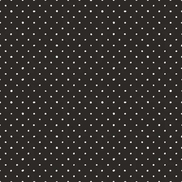 Sorunsuz karanlık vektör desen siyah arka plan üzerine beyaz çini polka noktalı
