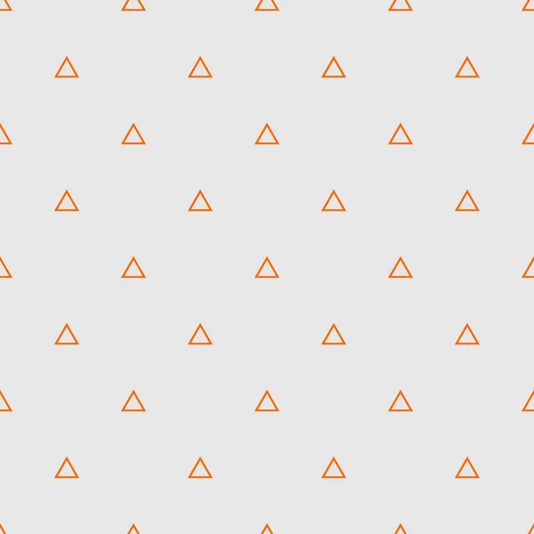 Modèle Vectoriel Tuile Avec Des Triangles Orange Sur Fond Gris — Image vectorielle