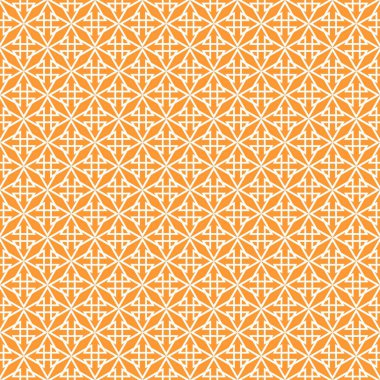 Soyut Turuncu ve beyaz sorunsuz vektör desen 