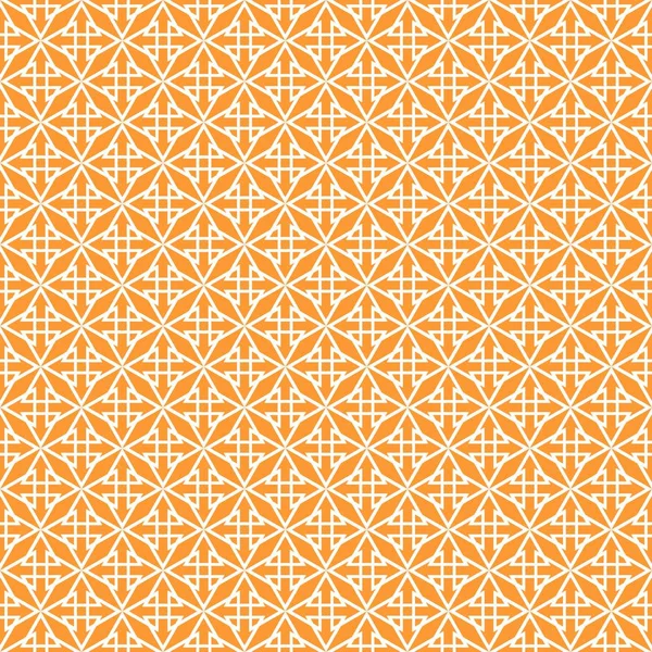 Abstract Oranje Witte Naadloze Vector Patroon — Stockvector