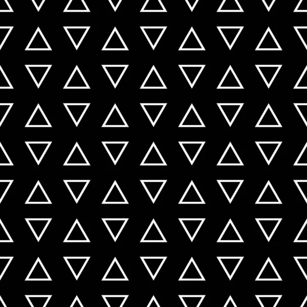 Tile Black White Vector Pattern Triangle Website Background — Stock Vector