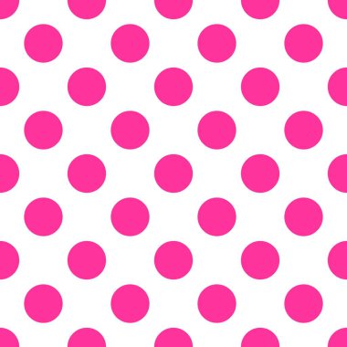 Pembe lekeli beyaz arka plan üzerinde döşeme vektör deseni