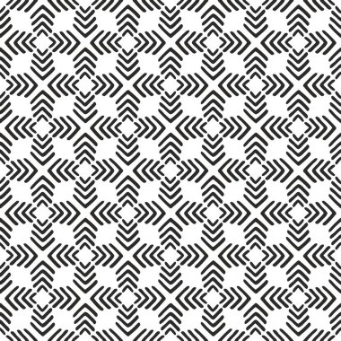 Vektör dikişsiz dekorasyon duvar kağıdı için kiremit siyah beyaz desen